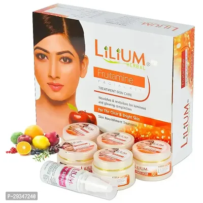 Lilium Fruitment Treatmnet Facial Kit 350Gm For The Clear Bright Skin-thumb0