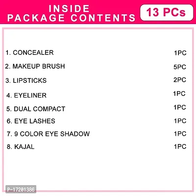 Adbeni Combo - Perfect Face Makeup With Brush Set, Pack of 13, (GC1444)-thumb5