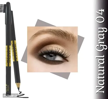 Mars Eyebrow Pencil With Aloevera And Vitamin E With Kajal (Natural Grey)