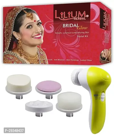 Lilium Bridal Glow Facial Kit80G With Face Massager 2 Items In The Set