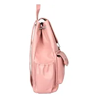 Attractive PU Backpack For Women (Pink)-thumb1