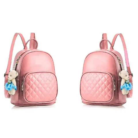 Stylish Backpack For Women And Girls Pack Of 2