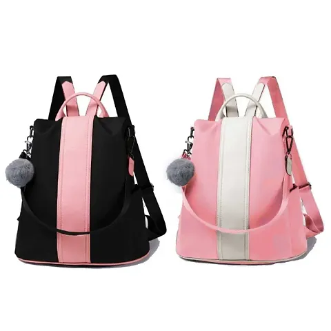 Latest Attractive PU Backpacks For Women (Pack of 2)