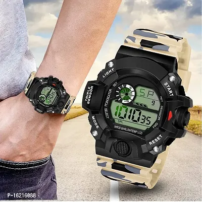 Buy Online SF Digital Dial PU Strap Watch for Men - np77053pp07 | Titan