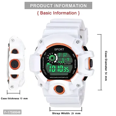 Razyloo Orange Dial New Sports Watch For Men-thumb2