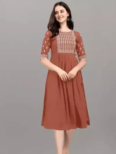 Stylish Straight Rayon Kurti For Women