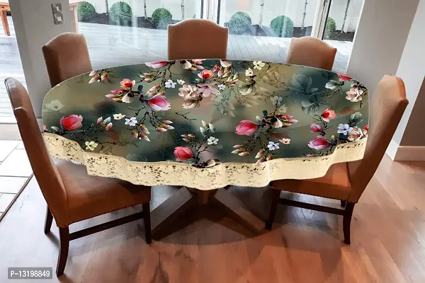 Prozone PVC Waterproof & Dustproof Center Table Cover,Round Printed Table Cover for Living Room,Dining Room,Size-72 Inches (Design 20)-thumb3