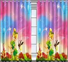 Prozone 3D Digital Printed Heavy Knitting Polyester Curtains,4x5 Feet,Pack of 2 PCS,Multicolors-thumb1