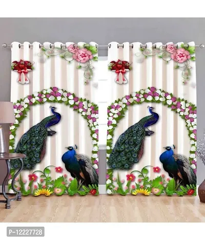 3D Digital Printed Polyester Curtain | Beautiful Printed Home,Living Room,Bedroom,Kids Room Window Curtain,5x4 feet,Pack of 1PCS-thumb0