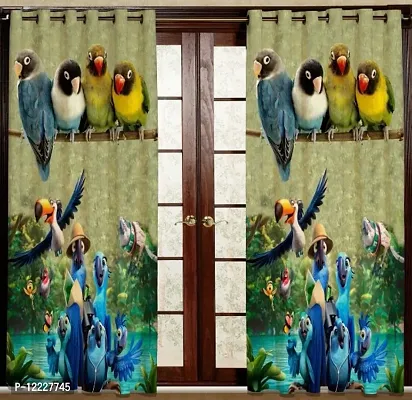 3D Digital Printed Polyester Curtain | Beautiful Printed Home,Living Room,Bedroom,Kids Room Window Curtain,5x4 feet,Pack of 1PCS-thumb2