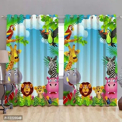 3D Digital Printed Polyester Curtain | Beautiful Printed Home,Living Room,Bedroom,Kids Room,Door Curtain,7x4 feet,Pack of 1PCS-thumb0
