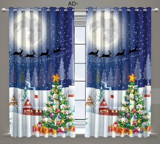 Christmas Special Printed Curtains