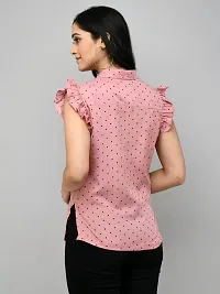 TIE UP NECK POLKA DOT TOP-thumb1