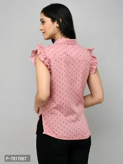 TIE UP NECK POLKA DOT TOP-thumb2