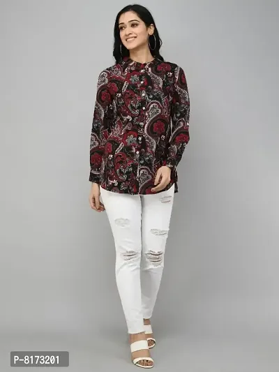 Classic Georgette Printed Tops for Womens