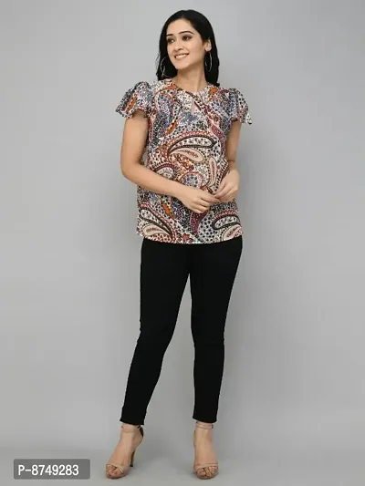 Classic Georgette Printed Tops for Women-thumb0