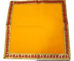 Reliable Ganpati Baithak Assan/Ganpati Rumal/Embroidered Puja Cloth/Puja Assan/Puja Chowki Assan/Puja Altar Cloth for Multipurpose Use for Home Mandir,Size- 18 * 18 Inch, Pack of 3 Piece-thumb3