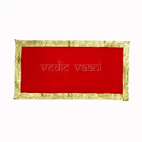 Vedic Vaani Deity Puja Satin Altar Cloth | Kapda | Assan | Asan | Asana for Pooja Home Mandir (1 pcs)-thumb1