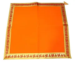 Reliable Ganpati Baithak Assan/Ganpati Rumal/Embroidered Puja Cloth/Puja Assan/Puja Chowki Assan/Puja Altar Cloth for Multipurpose Use for Home Mandir,Size- 18 * 18 Inch, Pack of 3 Piece-thumb2
