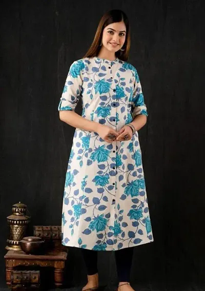 Beautiful Rayon A-Line Printed Kurtas