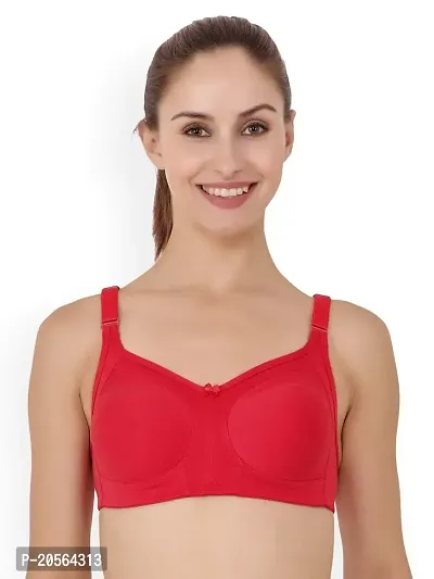 Floret Pep Up T-3033 Women's Full Coverage Non-Padded Bra (Red, 36)-thumb0