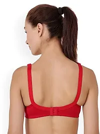 Floret Pep Up T-3033 Women's Full Coverage Non-Padded Bra (Red, 36)-thumb1