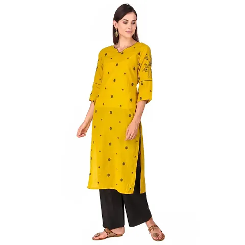 Women's Linen Kurta Bottom Set