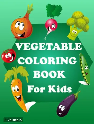 Kids Vegetables Kids Coloring book