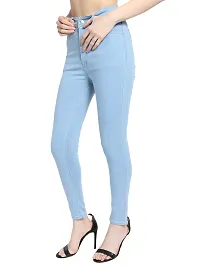 Classy Denim Solid Jeans for Women-thumb3