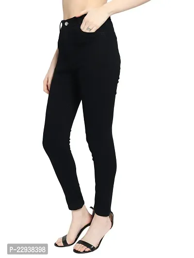 Classy Denim Solid Jeans for Women-thumb3