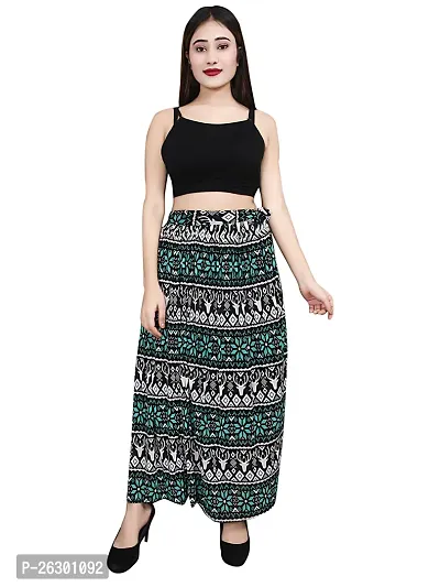 Classic Cotton Printed Skirts for Women-thumb0