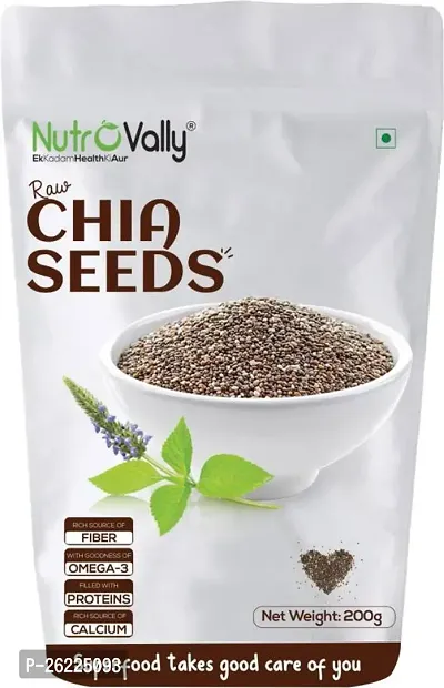 Nutrovally Raw Chia Seeds - 200gm-thumb0
