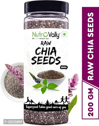 Nutrovally Raw Chia Seeds - 200gm