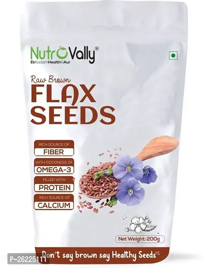 Nutrovally Flax Seeds - 200gm-thumb0