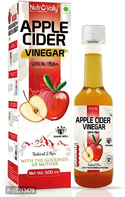 Nutrovally Apple Cider Vinegar For Weight Loss With Mother Unfiltered And Undiluted Vinegar 500 Ml