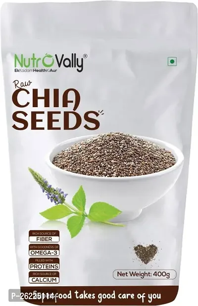 Nutrovally Raw Chia Seeds - 400gm