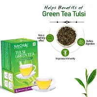 NutroVally Green Tea Tulsi for Weight Loss 25 Pcs Tea Bags | Anti-Oxidants Rich | Immunity  Digestion Booster Premium Leaves-thumb2