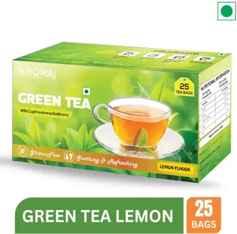 NutroVally Green Tea Lemon 25 Pcs Tea Bags