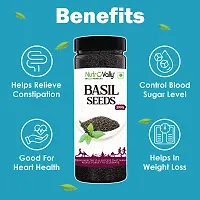 Nutrovally Basil Seeds - 200gm, Pack Of 2-thumb1