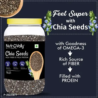 Nutrovally Raw Chia Seeds- 950gm-thumb3