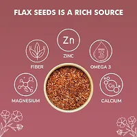 Nutrovally Flax Seeds - 400gm, Pack Of 2-thumb2