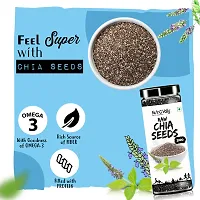 Nutrovally Raw Chia Seeds - 200gm, Pack Of 3-thumb2