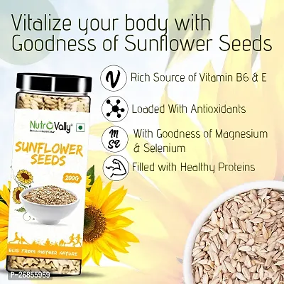 NutroVally Raw Pumpkin and Sunflower Super Seeds For Eating 200g Pack of 2-thumb3