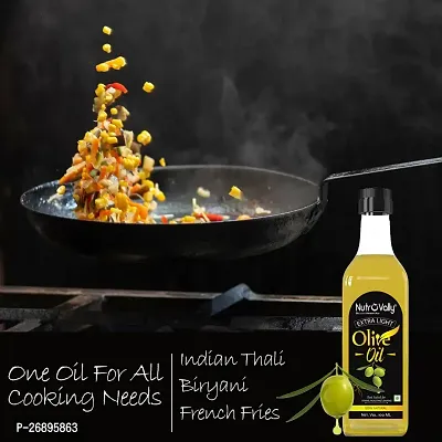NutroVally Olive Oil for Cooking 100 ml | Zero Cholesterol  No Trans Fat | Suitable for all Types of Indian Cooking's | 100% Natural and Vegan-thumb4