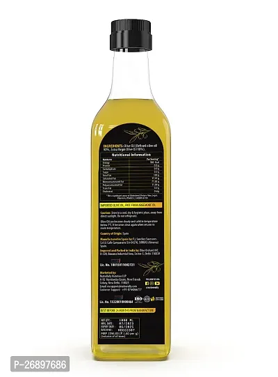 NutroVally Olive Oil for Cooking 1 Liter | Zero Cholesterol  No Trans Fat | Suitable for Cooking's Baking, Roasting, Frying, Salad| 100% Natural and Vegan 1000 Ml-thumb2