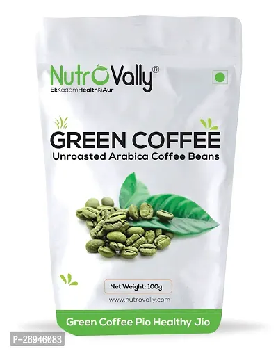 NutroVally Green Coffee Beans 100 gm For Weight Loss  Boost Energy Level Unroasted Green Coffee Beans