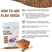 NutroVally Flax Seeds 800gm | Fibre Rich Alsi Seeds | Flax Seeds for Hair Growth | Seeds for eating | Healthy eating-thumb1