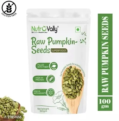 NutroVally - Pumpkin Seeds for Eating |100gm Loaded with Protein  Fiber | Crunchy  Tasty Healthy Diet Snacks