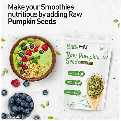 NutroVally Pumpkin and Sunflower Combo Seeds for Eating 200gm |Protein and Fibre Rich Food For Immunity Booster diet Seeds 100gm pack 2-thumb3