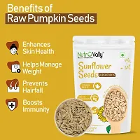 NutroVally Pumpkin and Sunflower Combo Seeds for Eating 200gm |Protein and Fibre Rich Food For Immunity Booster diet Seeds 100gm pack 2-thumb1